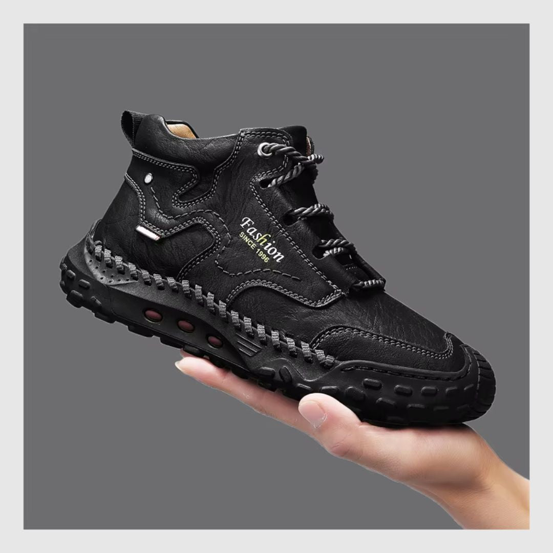 Bottes Courtes à Lacets Antidérapantes En Polaire Chaude Pour Hommes