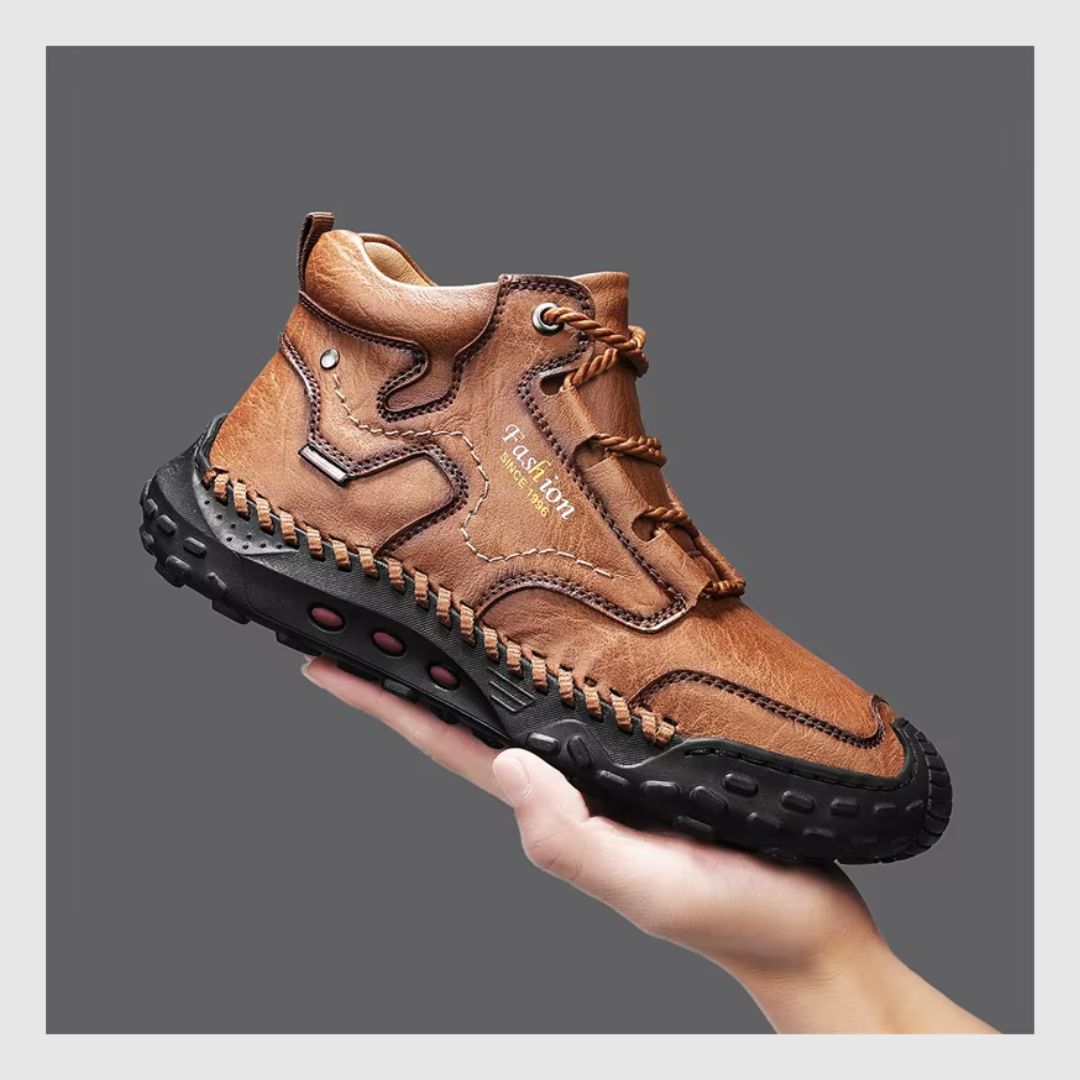Bottes Courtes à Lacets Antidérapantes En Polaire Chaude Pour Hommes
