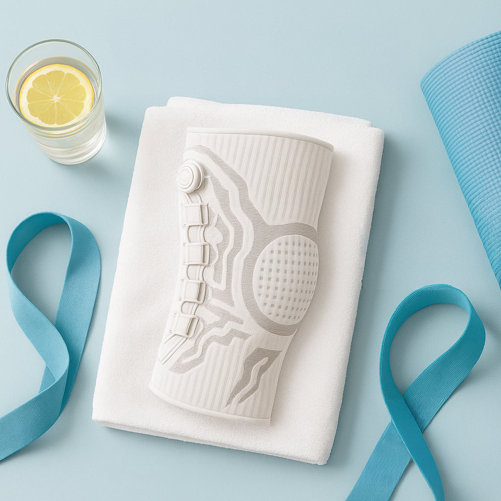KneeFlex™ – Genouillère Intelligente Anti-Douleur