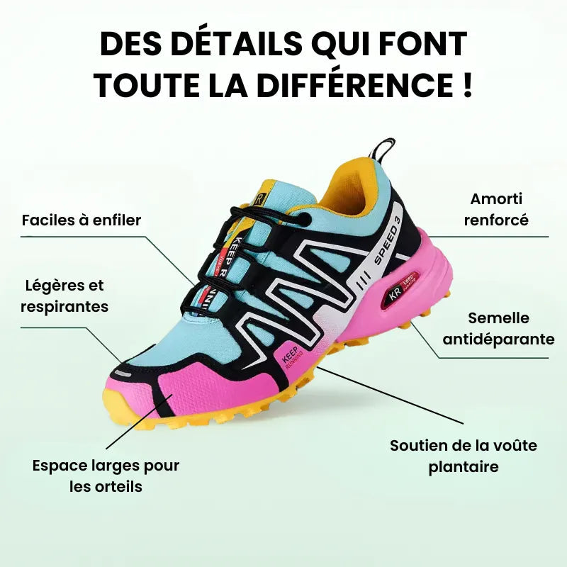 TrailFlex™ – Chaussures de marche à confort orthopédique femme