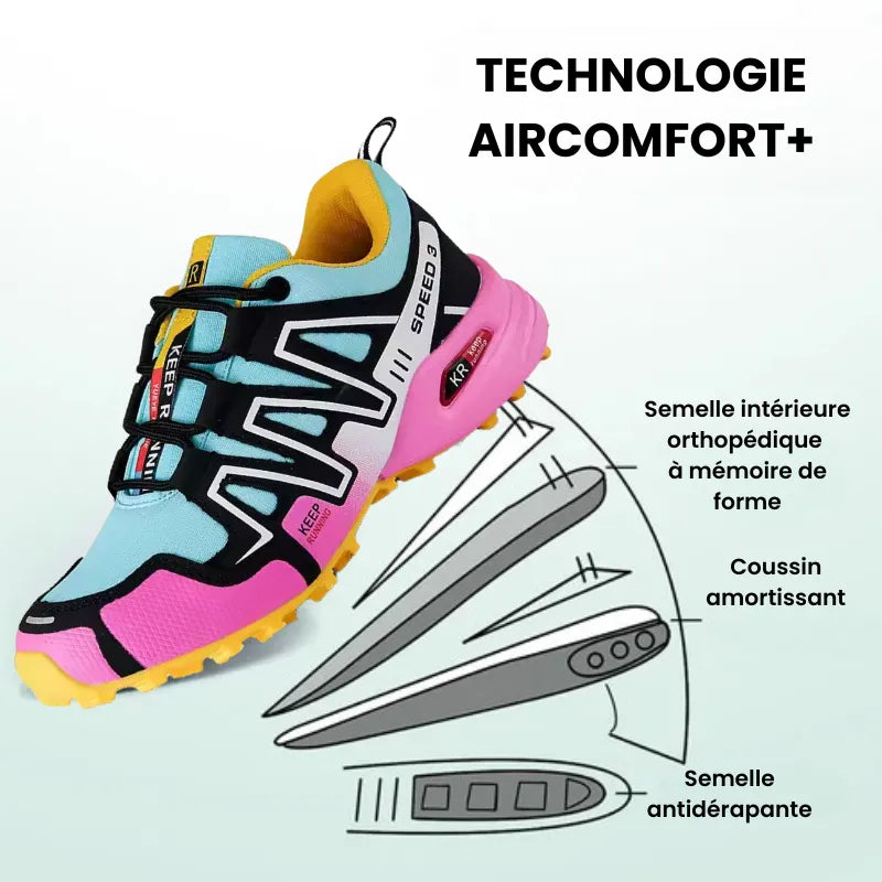 TrailFlex™ – Chaussures de marche à confort orthopédique femme