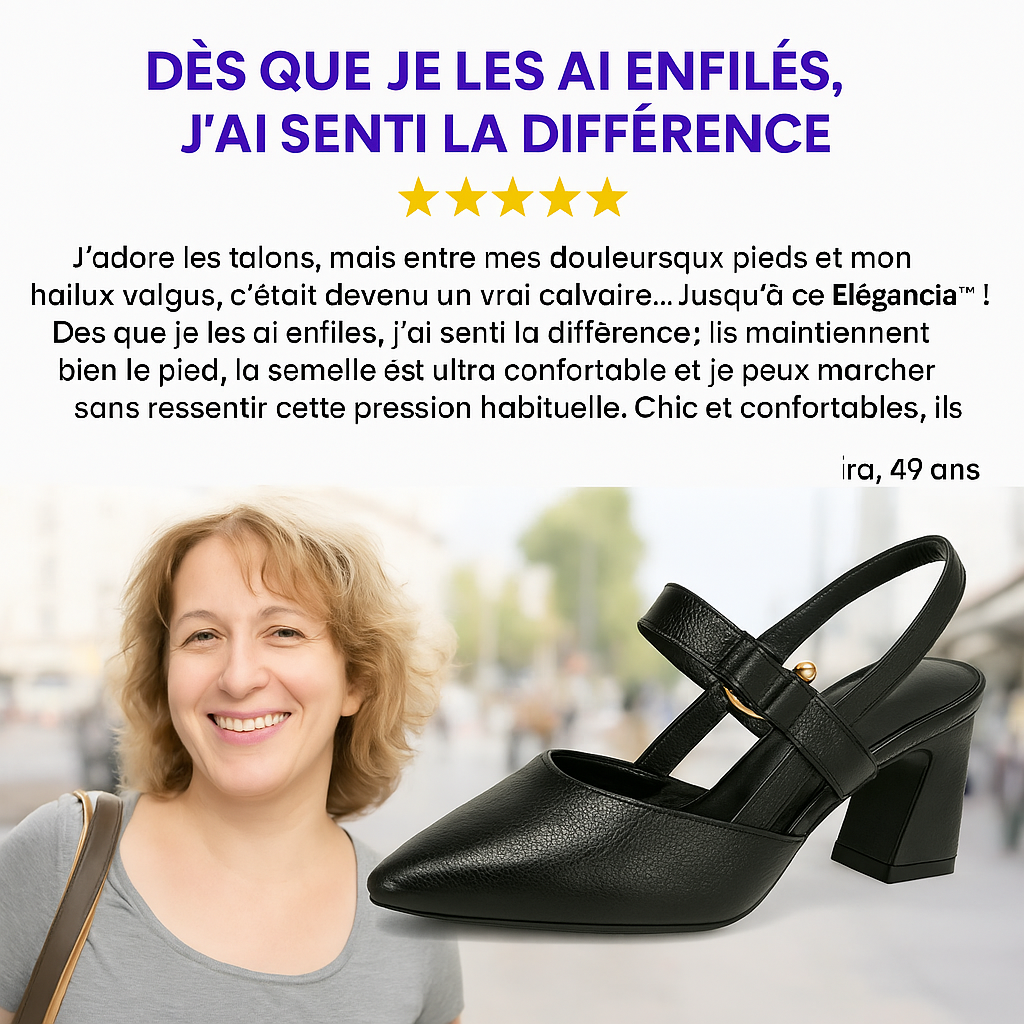 Élégancia™ – Chaussures à talons à confort orthopédique pour femme