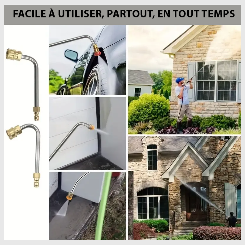 JetReach™Lance Télescopique pour Nettoyeur à Pression
