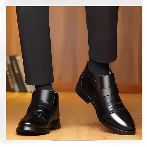 Chaussures chaudes et décontractées en cuir PU pour hommes