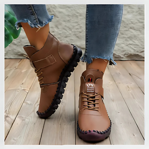 Bottines Orthopédiques Hautes et Doublées pour femme - ComfortStep™