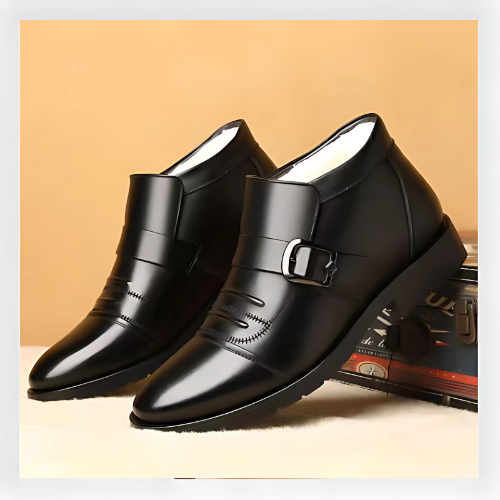 Chaussures chaudes et décontractées en cuir PU pour hommes