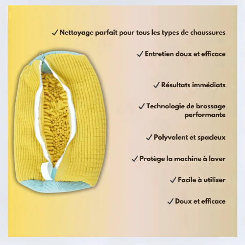 CleanEase™ - Sac de lavage express pour chaussures