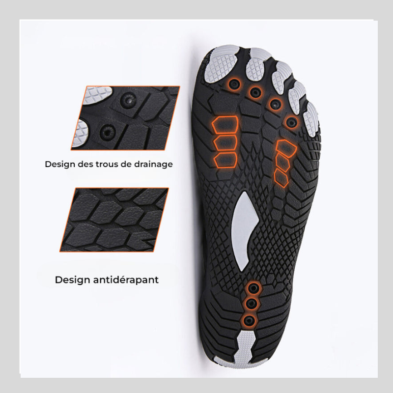 Chaussure pieds nus antidérapante