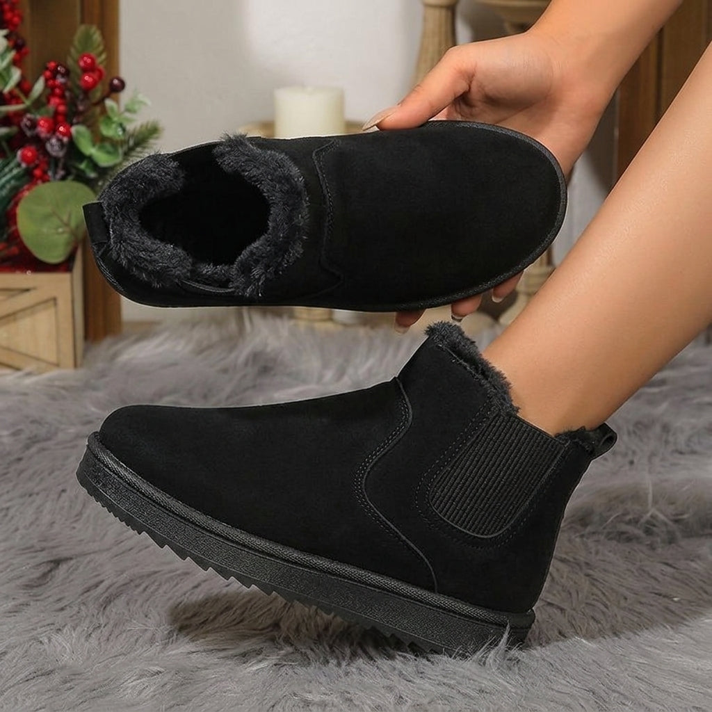 Nordessa | Bottines Chelsea Doublées en Sherpa | Semelle Épaisse