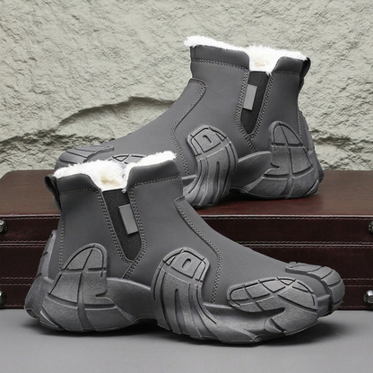 Bottes d'Hiver Doublées Sherpa Imperméables - Semelle Antidérapante.