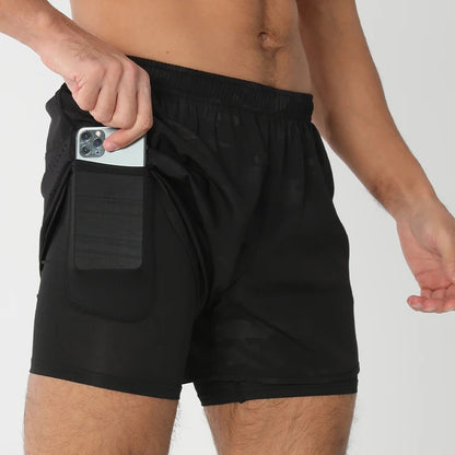 FlexMotion™ – Short Sport 2 en 1 Séchage Rapide avec Doublure Intégrée