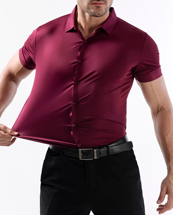 Chemise Stretch Sans Repassage – Élégance sans Effort