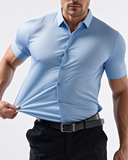 Chemise Stretch Sans Repassage – Élégance sans Effort