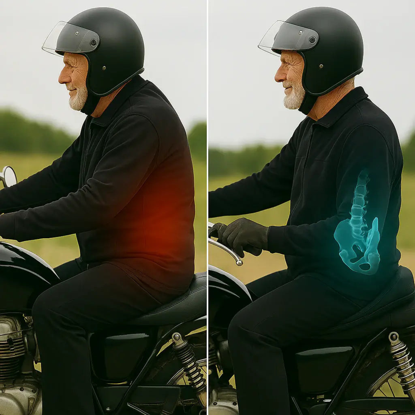 RouteZen™ – Coussin de Moto Confort Longue Route.