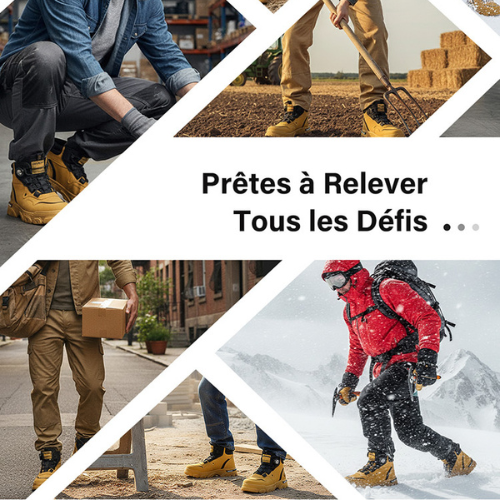 IronStep™ – Chaussures de Travail Imperméables & Antidérapantes