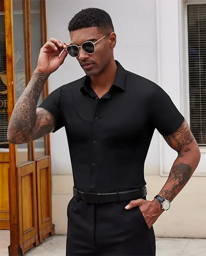 Chemise Stretch Sans Repassage – Élégance sans Effort