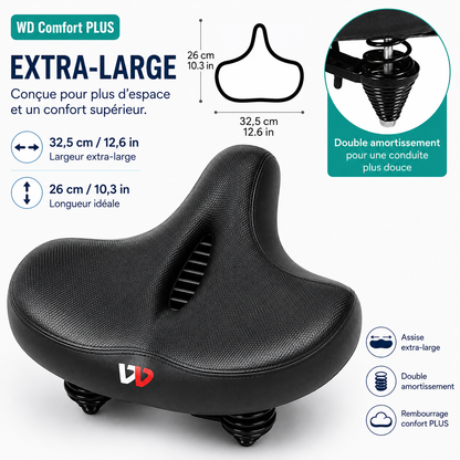 AssiVive™- Selle de Vélo Ergonomique Extra-Large