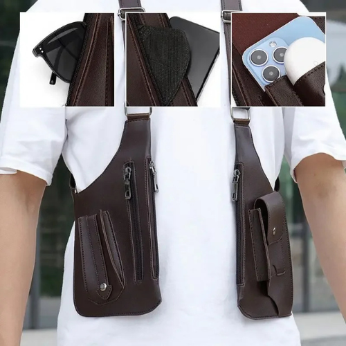 Vantyx™ – Sac Harnais Design en Cuir Résistant & Élégant.
