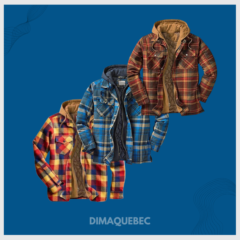 ArctikStyle™ – Chemise-Jacket à Carreaux Doublée