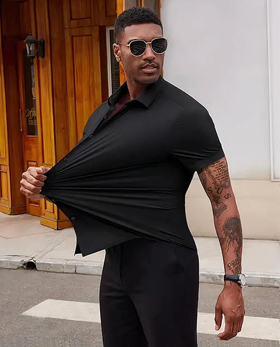 Chemise Stretch Sans Repassage – Élégance sans Effort