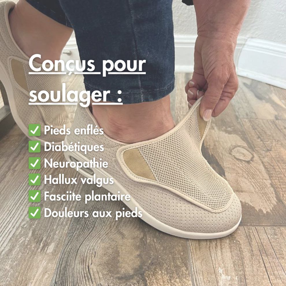 Chaussures Grand Confort – Pour Pieds Sensibles et Enflés