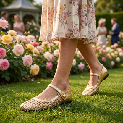 Mule Tressée Confort — Bout Carré & Bride Style Mary Jane