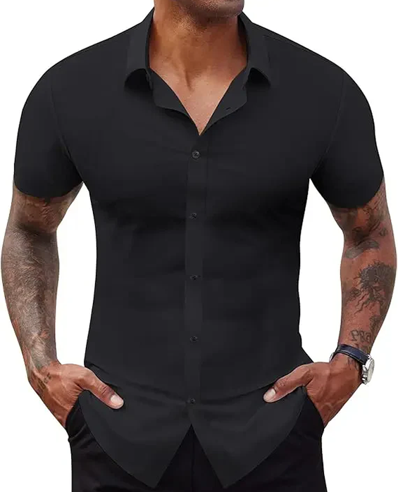 Chemise Stretch Sans Repassage – Élégance sans Effort