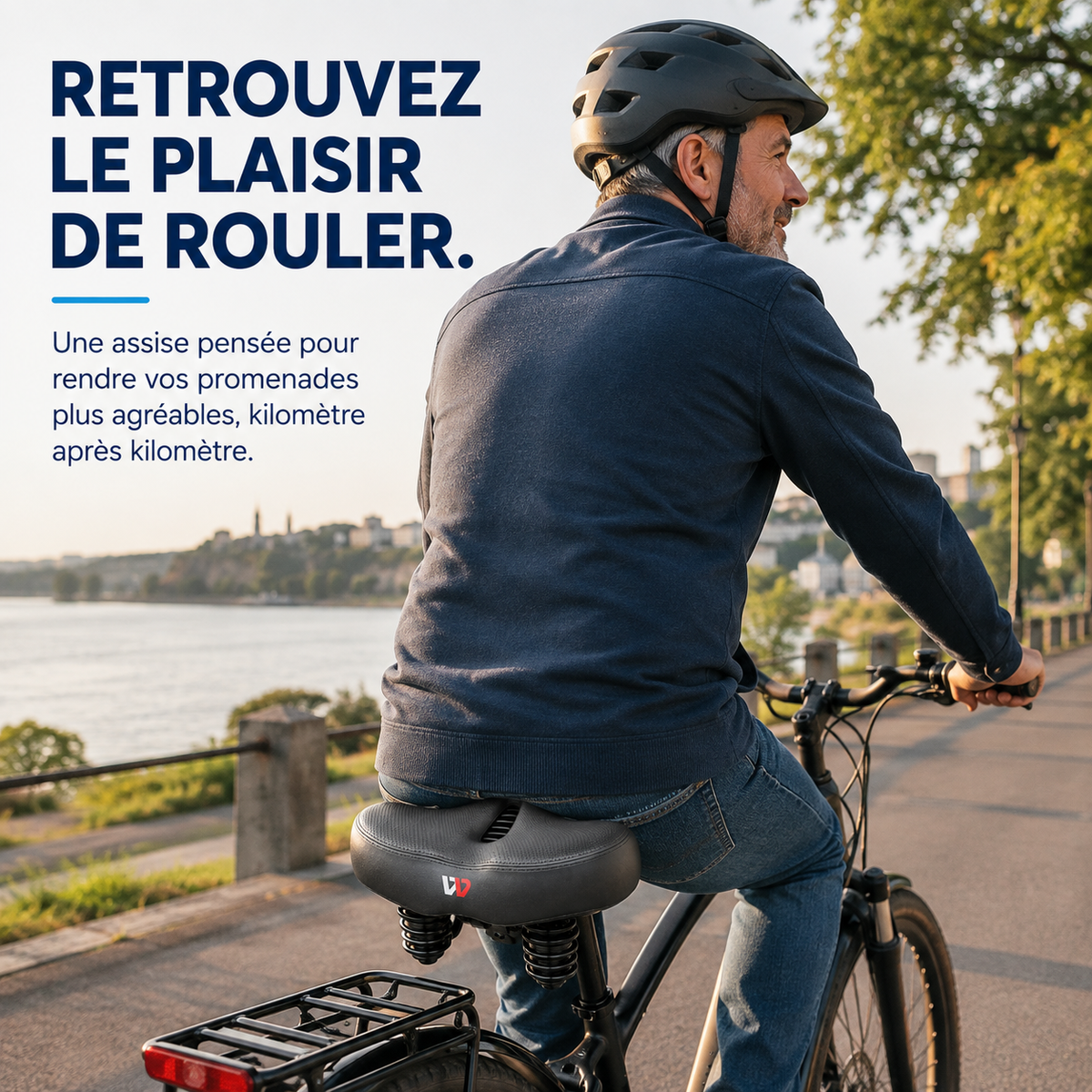 AssiVive™- Selle de Vélo Ergonomique Extra-Large