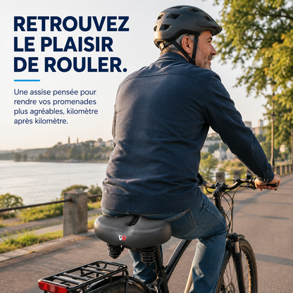 AssiVive™- Selle de Vélo Ergonomique Extra-Large