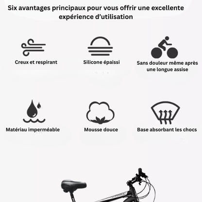 Selle CloudRide Pro™ — Pédalez sans douleur, enfin.