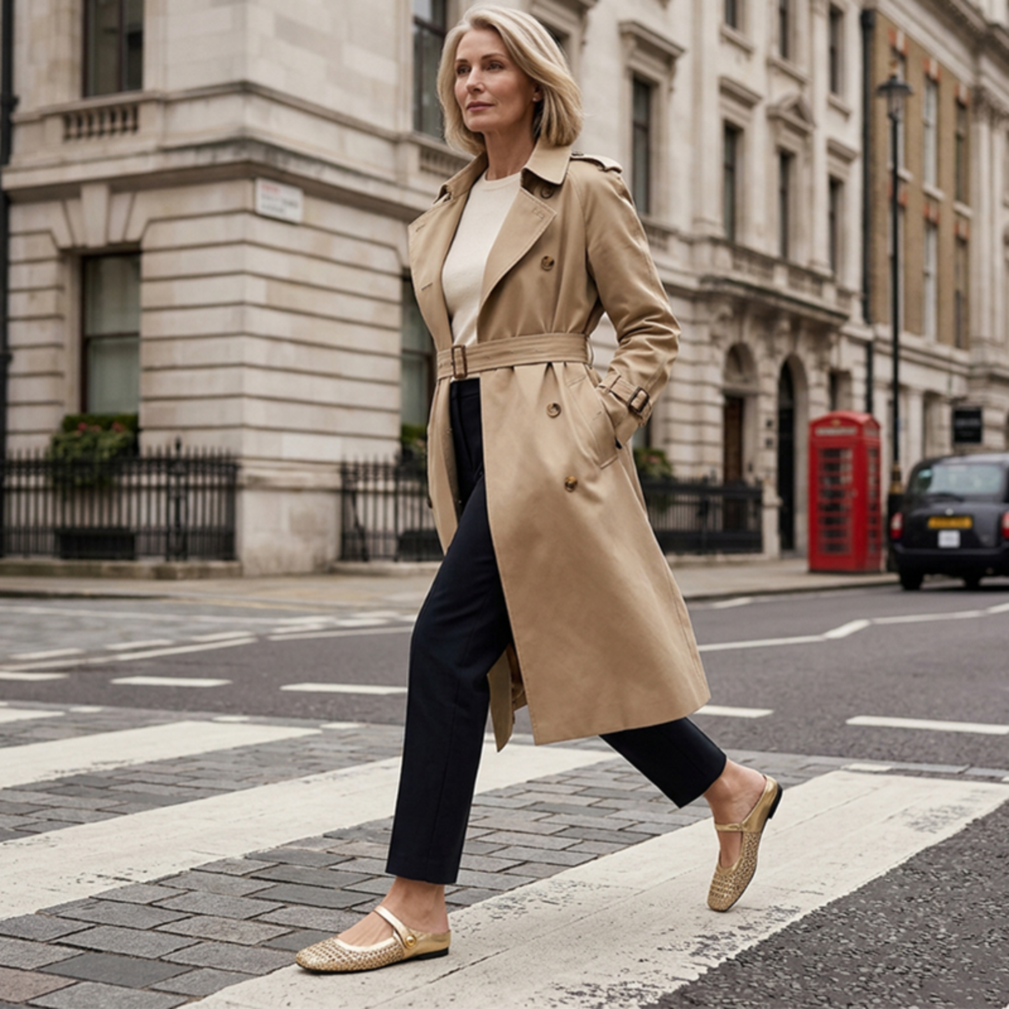 Mule Tressée Confort — Bout Carré & Bride Style Mary Jane