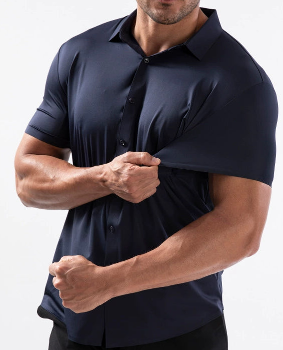 Chemise Stretch Sans Repassage – Élégance sans Effort