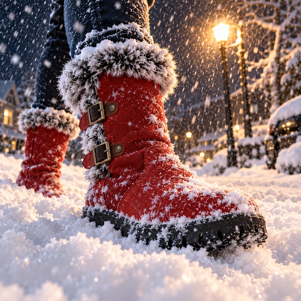 Bottes de neige pour femmes doublées
