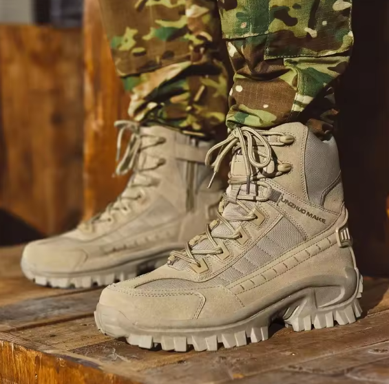 🥾 Bottes tactiques désert pour hommes – Stabilité, confort et style au quotidien