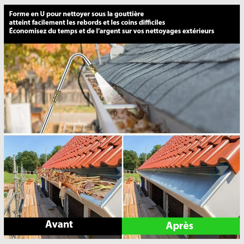 JetReach™Lance Télescopique pour Nettoyeur à Pression