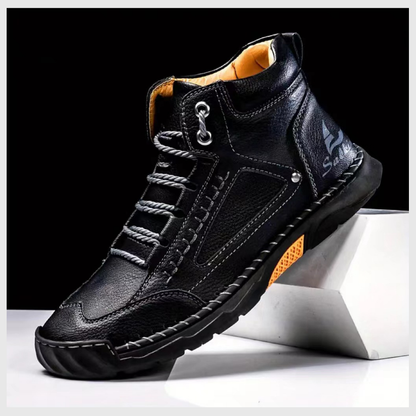 Bottes Homme à Semelle Plate Cousues Main