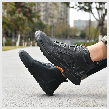 Bottes Homme à Semelle Plate Cousues Main