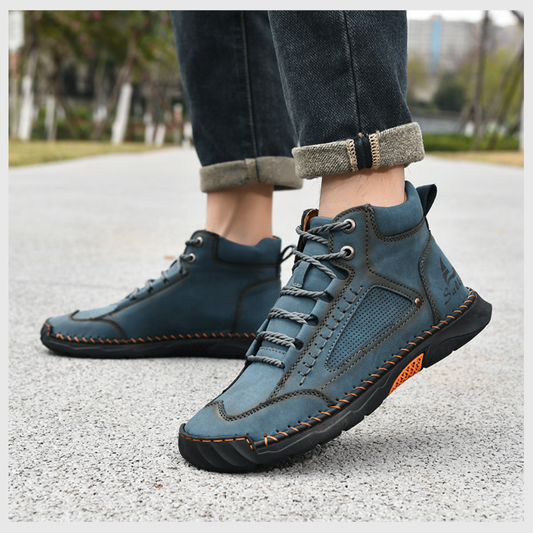 Bottes Homme à Semelle Plate Cousues Main