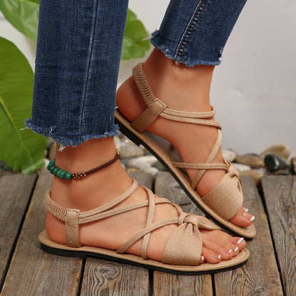 Sandales Riviera | Brides Croisées Légères — Confort Toute la Journée.