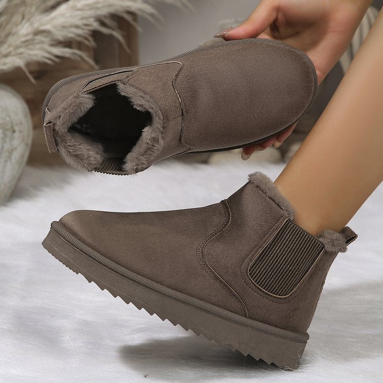 Nordessa | Bottines Chelsea Doublées en Sherpa | Semelle Épaisse