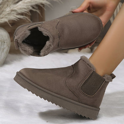 Nordessa | Bottines Chelsea Doublées en Sherpa | Semelle Épaisse