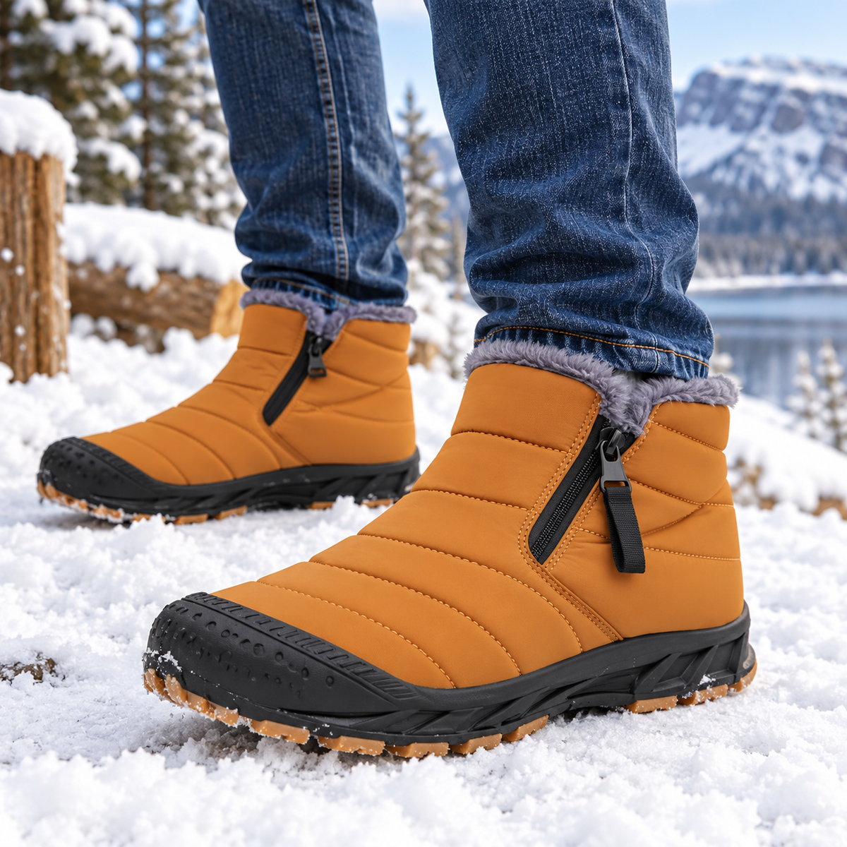 FrostGuard™ - Bottes d'Hiver Pour homme Imperméables et Ultra-Chaudes