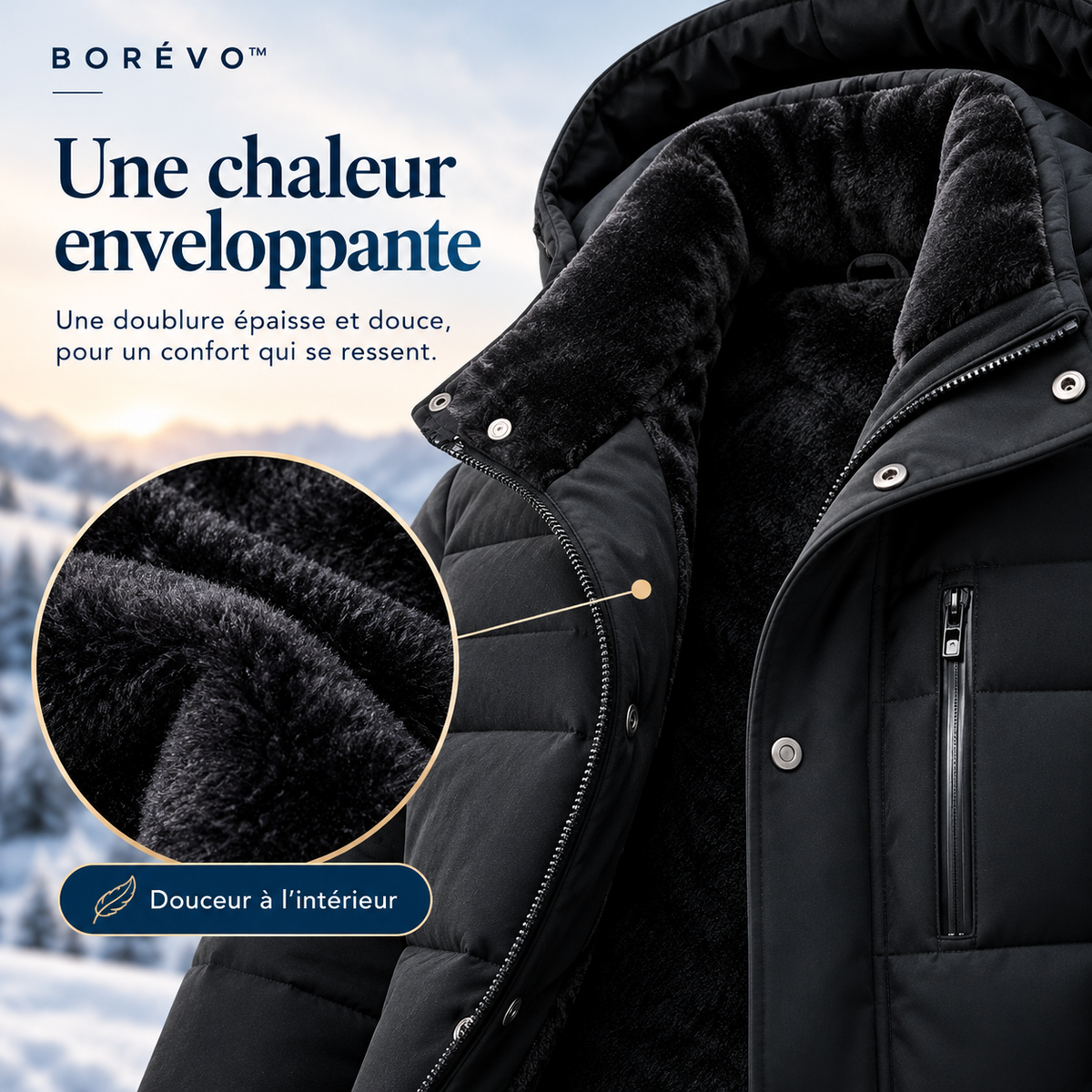 Borévo™ | Manteau d’hiver mi-long pour homme – Chaud et confortable
