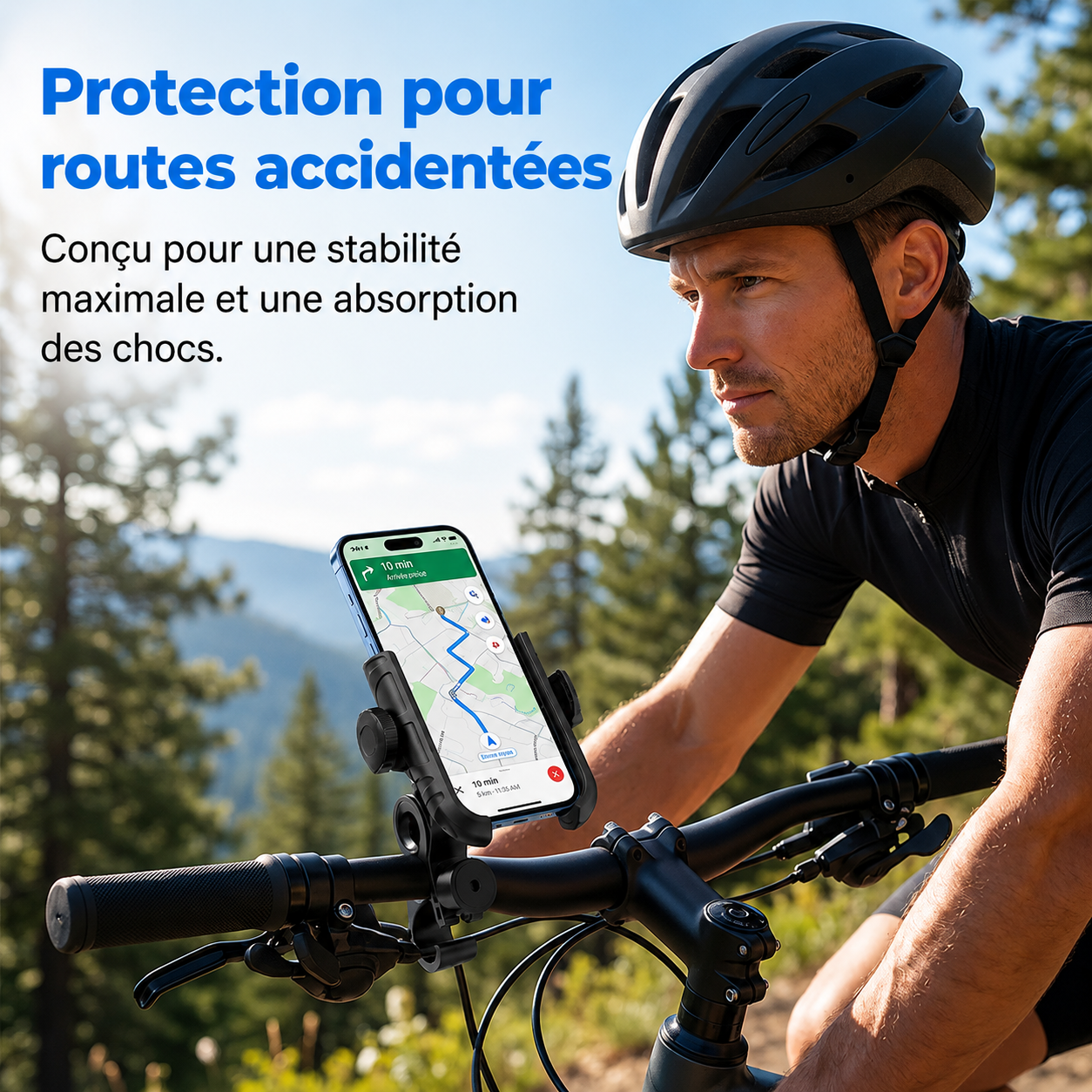 NordLock™ — Support téléphone SecureLock 360° pour vélo et moto