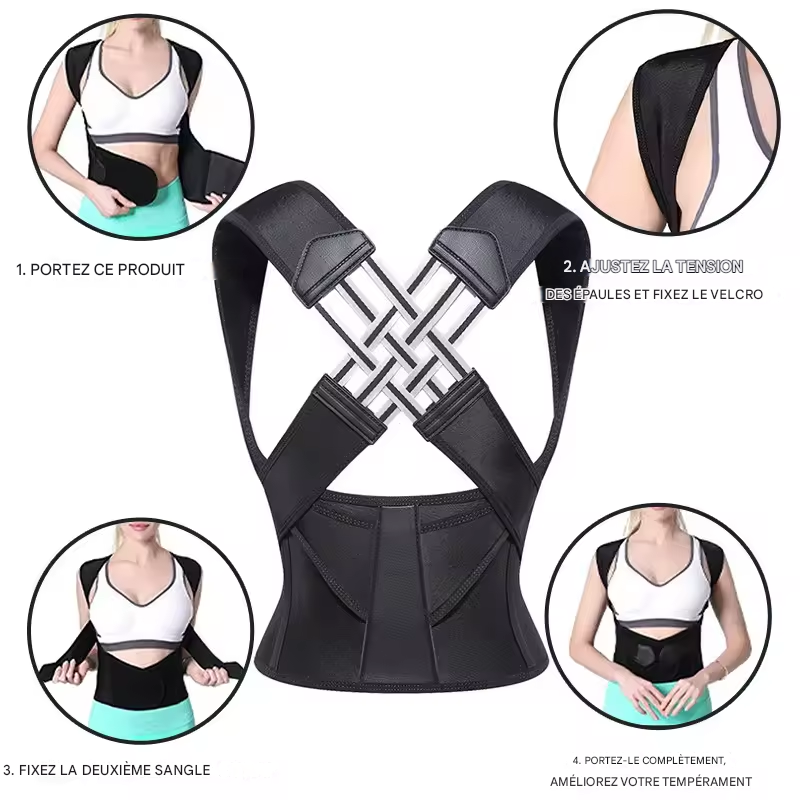 PosturaFit Pro™-Correcteur de posture , Soulagement instantané du dos