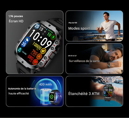 Montre Intelligente Ultime pour Aventure : Votre Compagnon Idéal pour le Sport et l'Extérieur