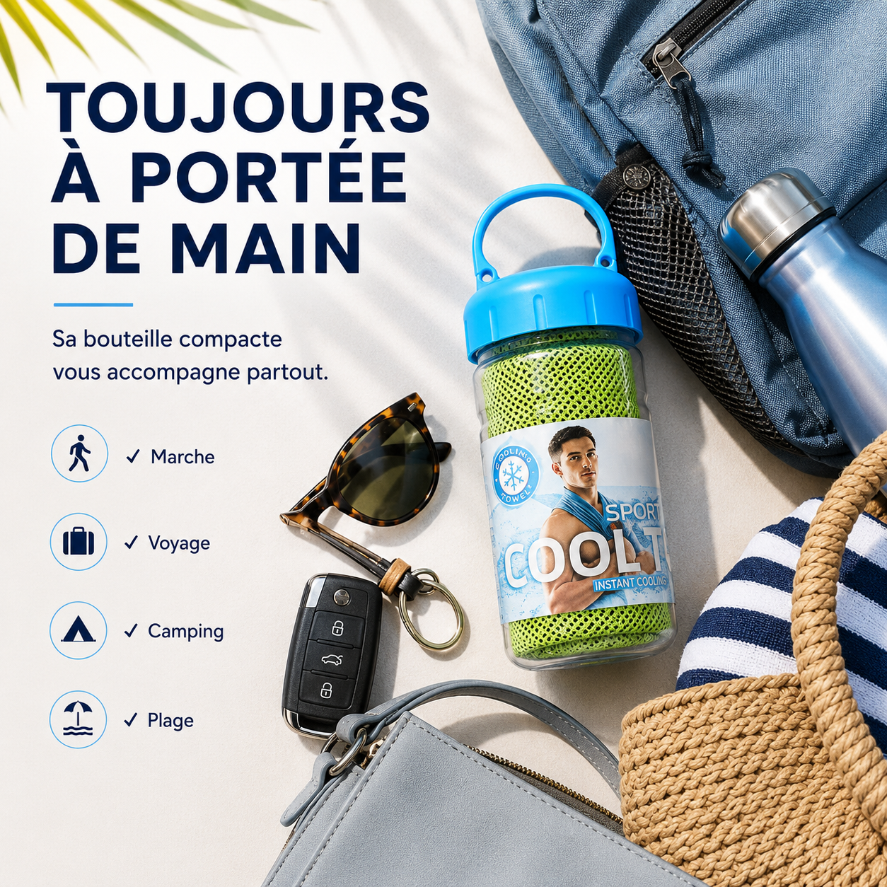 NuitProtect™ — Serviette Rafraîchissante Nomade