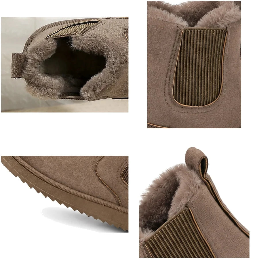 Nordessa | Bottines Chelsea Doublées en Sherpa | Semelle Épaisse