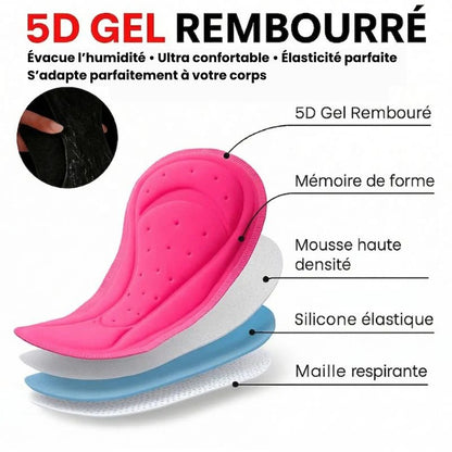 Culotte Femme Gel 5D Ozalo™ GSX – Dites adieu aux douleurs de selle