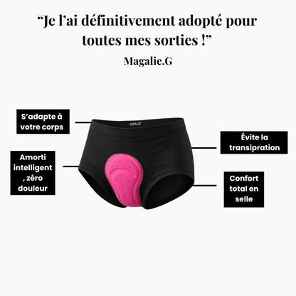 Culotte Femme Gel 5D Ozalo™ GSX – Dites adieu aux douleurs de selle